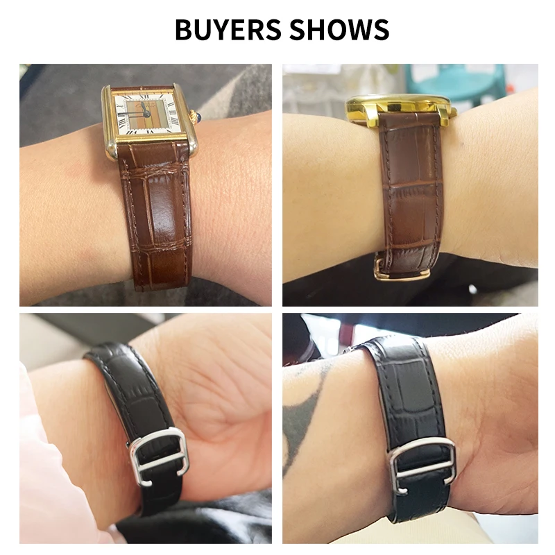 For Cartier 18 20 22 23mm Watc - Cartier Watch Santos 评论和价格