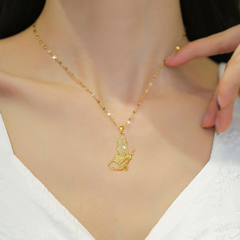 Fashionable High-End Butterfly - Butterfly Clasp Deployant 评论和价格