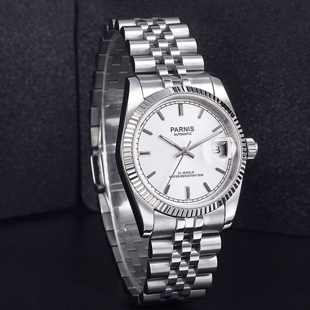 Parnis 36mm Mens Automatic Wat - Rolex Watch Datejust 评论和价格