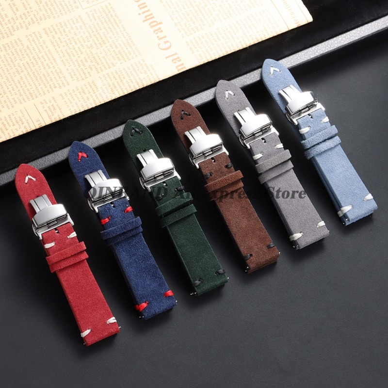 18mm 20mm 22mm Quick Release S - Suede Strap Watch 评论和价格