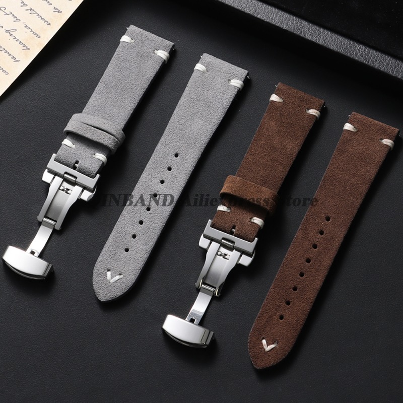 18mm 20mm 22mm Quick Release S - Suede Strap Watch 评论和价格