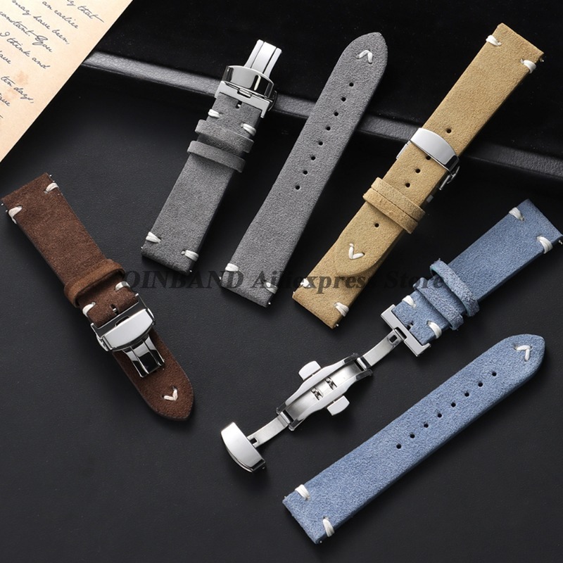 18mm 20mm 22mm Quick Release S - Suede Strap Watch 评论和价格