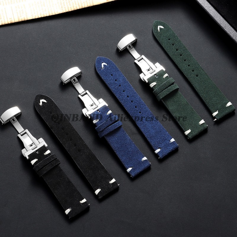18mm 20mm 22mm Quick Release S - Suede Strap Watch 评论和价格