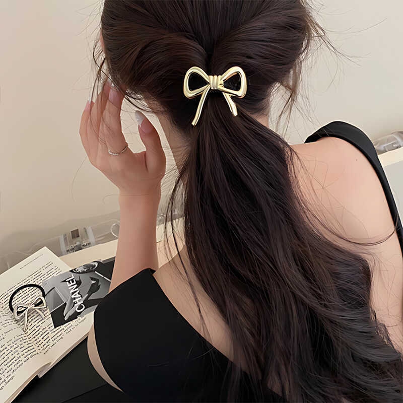 Korean Exquisite Metal Bow Hai - Silicone Band Women 评论和价格
