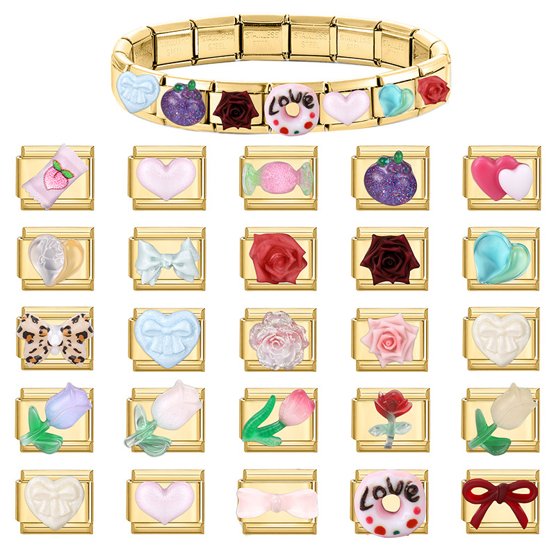 New Vintage Glitter Sun Flower - Butterfly Clasp Deployant 评论和价格