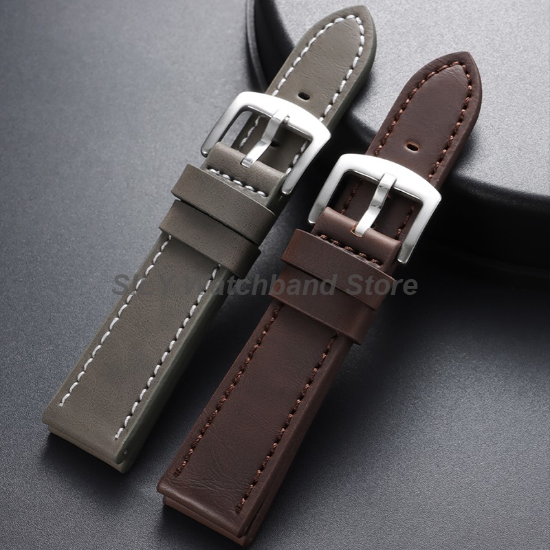 Genuine Leather Watchband 18mm - Suede Strap Watch 评论和价格