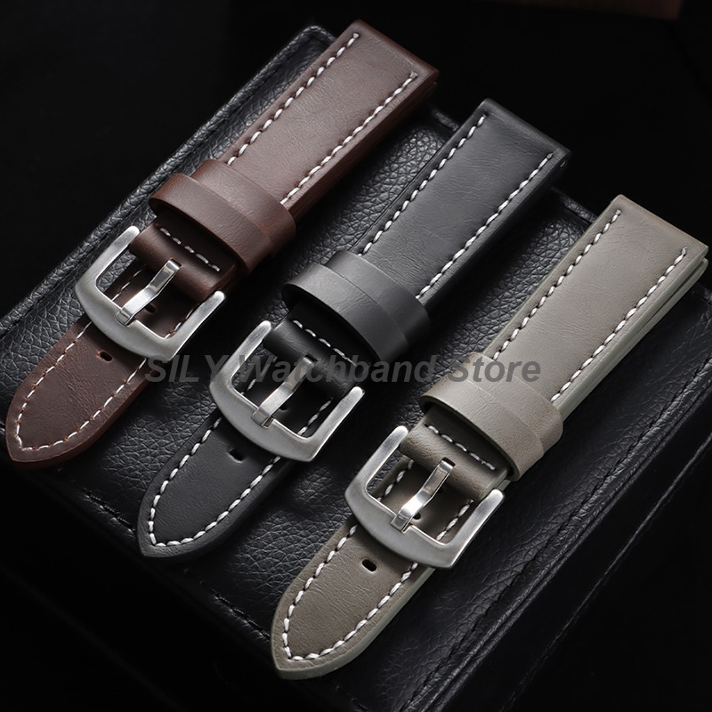 Genuine Leather Watchband 18mm - Suede Strap Watch 评论和价格