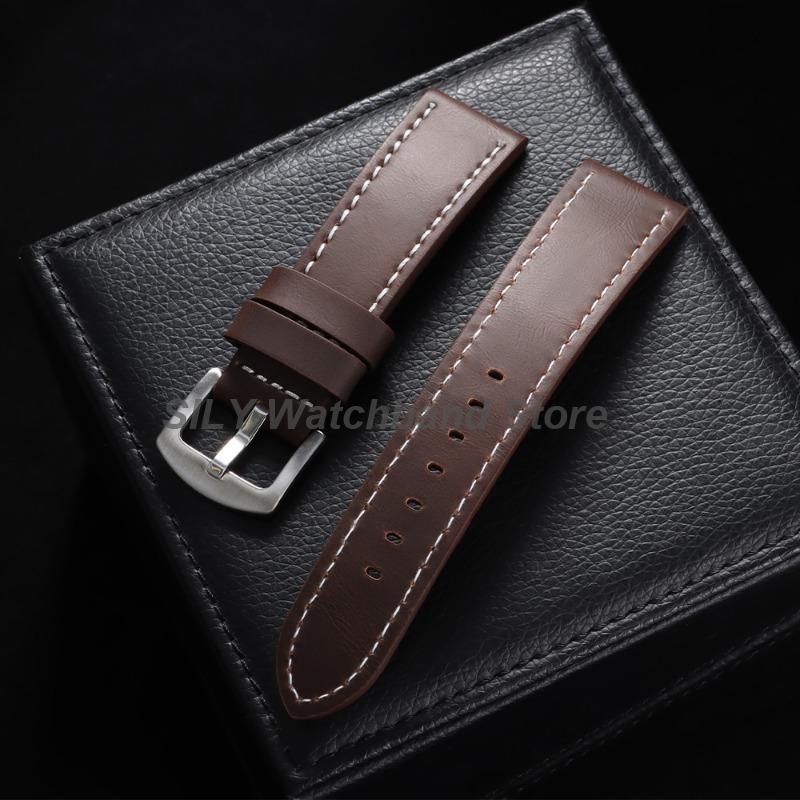 Genuine Leather Watchband 18mm - Suede Strap Watch 评论和价格
