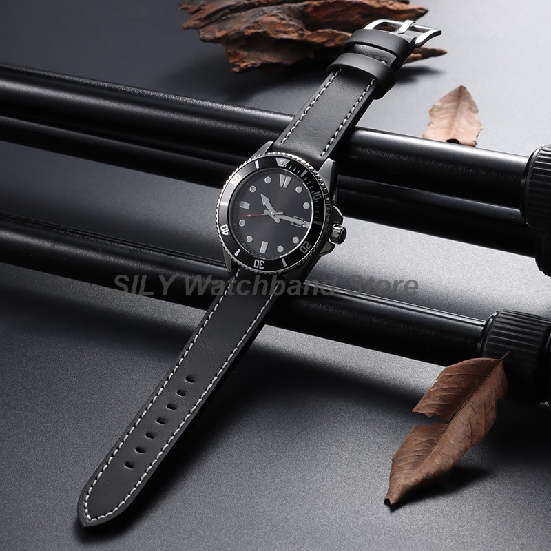 Genuine Leather Watchband 18mm - Suede Strap Watch 评论和价格