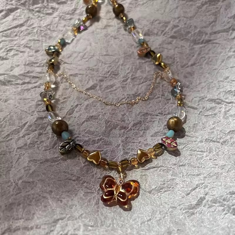 Boho Natural Tiger Eye Stone B - Butterfly Clasp Deployant 评论和价格